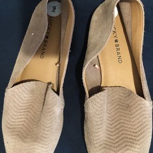 Suede comfy flats